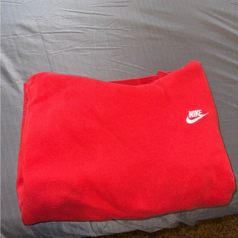 Red Nike Hoodie Size Large